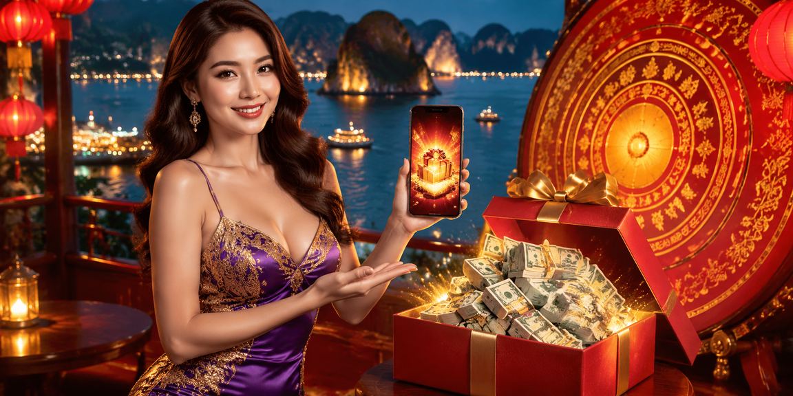 Người dùng truy cập fs25 trên di động tại Hạ Long Bay