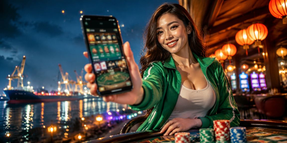Người chơi tại Hội An trải nghiệm casino trực tuyến trên điện thoại dưới ánh đèn lồng